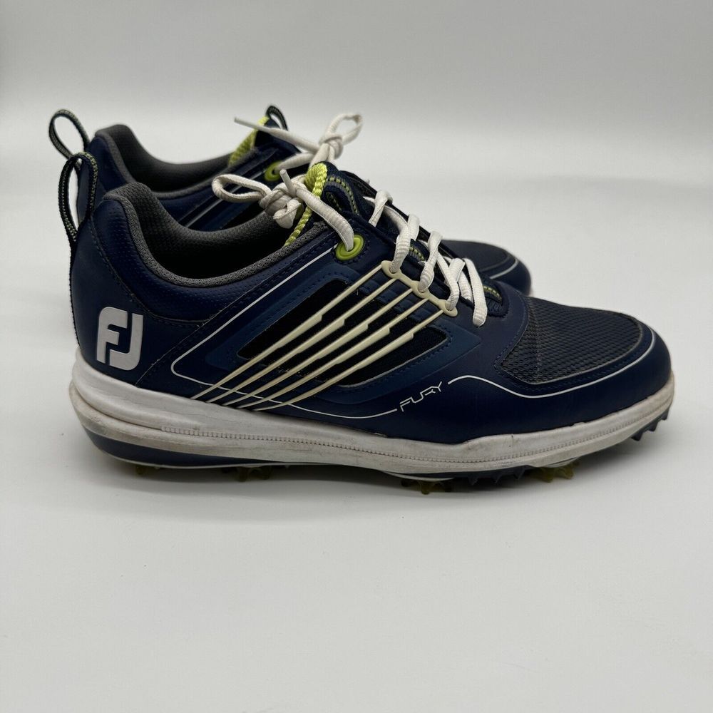 FootJoy Fury Blue Golf Shoes Sneakers Soft‎ Spikes 51101 Mens Size 7.5